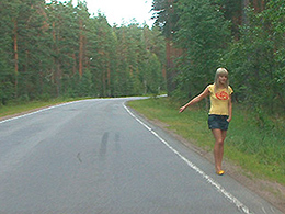 Hitchhiker Fucked in the Woods