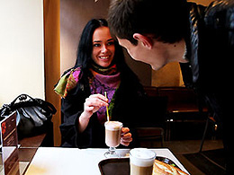 She Likes Latte and Cum